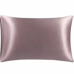 Best deal 🔥 1 Pc 20"x26" 25 Momme Silk Envelope Pillow Cases Mauve - PiccoCasa ✨