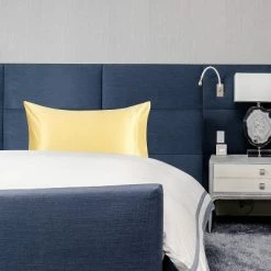 Best Sale 😀 1 Pc King(20"x36") Silk Pillow Cases Champagne Color - PiccoCasa ✨