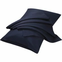Best Sale 🌟 2 Pcs King 20"x36" 1800 Series Soft Brushed Microfiber Envelope Pillow Cases Navy Blue - PiccoCasa 🌟