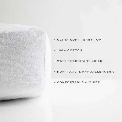 Promo π₯ JumpOff Jo Crib Mattress Protector - Terry Cotton and Waterproof Mattress Cover for Standard Sized Cribs - 28 x 52 Inches - White π₯ 1 Promo π₯ JumpOff Jo Crib Mattress Protector - Terry Cotton and Waterproof Mattress Cover for Standard Sized Cribs - 28 x 52 Inches - White π₯