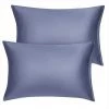 Flash Sale 🛒 2 Pcs 21"x31" Silky Satin for Hair and Skin Pillow Case Slate Gray - PiccoCasa ⭐