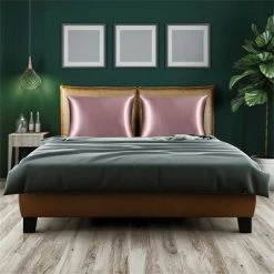 Best Sale 💯 1 Pc 20x30inch 601-800 Silk for Hair and Skin Pillow Case Mauve - PiccoCasa ⭐
