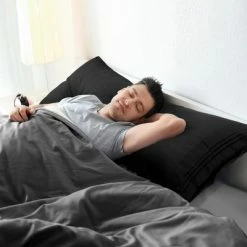 Best deal 😀 Brushed Microfiber Soft Embroidery Zipper Closure Pillow Cases - PiccoCasa 🛒