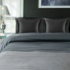 Best Pirce 🌟 2 Pcs Soft Luxury Silky Satin Envelope Closure Pillow Cases - PiccoCasa 🛒