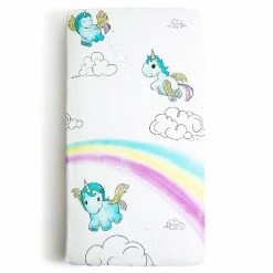 Cheap ✔️ JumpOff Jo Fitted Crib Sheet, Cotton Crib Sheet for Standard Sized Crib Mattresses, Hypoallergenic and Breathable, 28" x 52", Unicorn Pixie Dust 👍