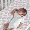 Cheap 🎉 Lambs & Ivy Signature Taupe Leaves Print Organic Cotton Fitted Crib Sheet ⭐