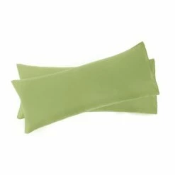 Promo π 2 Pcs Body 1800 Series Soft Brushed Microfiber Pillow Cover Sage Green - PiccoCasa π