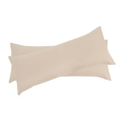 Outlet 🧨 2 Pcs 20"x72" 1800 Series Soft Brushed Microfiber Pillow Cover Khaki - PiccoCasa ✔️ 1 Outlet 🧨 2 Pcs 20"x72" 1800 Series Soft Brushed Microfiber Pillow Cover Khaki - PiccoCasa ✔️