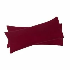 Wholesale 🧨 2 Pcs 20"x54" 1800 Series Soft Brushed Microfiber Pillow Cover Wine - PiccoCasa ✨
