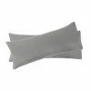 Wholesale ❤️ 2 Pcs 20"x48" 1800 Series Soft Brushed Microfiber Pillow Cover Grey - PiccoCasa 🎉