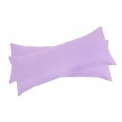 Flash Sale ๐ 2 Pcs 20"x54" 1800 Series Soft Brushed Microfiber Pillow Cover Violet - PiccoCasa ๐ฅ