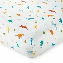 Hot Sale 🧨 Wildkin Jurassic Dinosaurs 100% Cotton Fitted Crib Sheet 🎁