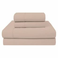Hot Sale ⭐ 400 Thread Count Wrinkle Free Cotton Solid Sheet Set - Purity Home Ivory 🎉 -Sheets & Pillowcases Sales Shop unnamed file 3366