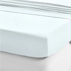 Budget 🎁 100% Organic Cotton Fitted Sheet Only| Soft & Crisp Percale| Anti-Slip Elastic & Deep Pockets by California Design Den ✔️ -Sheets & Pillowcases Sales Shop unnamed file 34