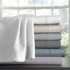 Best deal 💯 300 Thread Count Organic Cotton Brushed Percale Sheet Set - Purity Home Arctic White ❤️ -Sheets & Pillowcases Sales Shop unnamed file 3457
