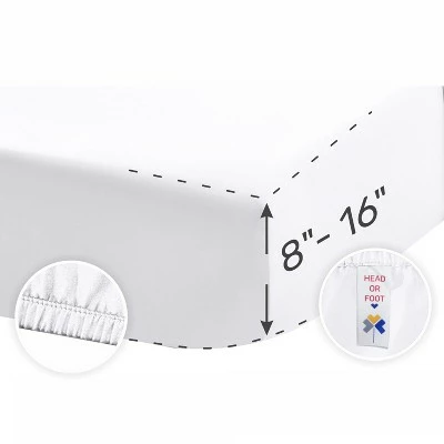 Brand new โค๏ธ Soft Bed Sheets Set | 500 Thread Count 100% Cotton Sateen with Deep Pockets by California Design Den ๐ 3 Brand new โค๏ธ Soft Bed Sheets Set | 500 Thread Count 100% Cotton Sateen with Deep Pockets by California Design Den ๐ - Image 3