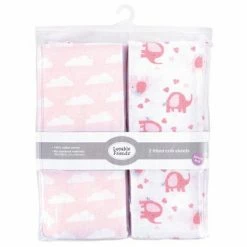 Budget 🔥 Luvable Friends Baby Girl Fitted Crib Sheet, Girl Basic Elephant, One Size 🎉