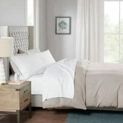 Best deal 😍 Sleep Philosophy Liquid Cotton Sheet Set 300 Thread Count Ivory 👍