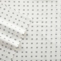 Buy 👍 Printed Pattern Percale Sheet Set - City Scene Gray Squares 🤩 -Sheets & Pillowcases Sales Shop unnamed file 3640