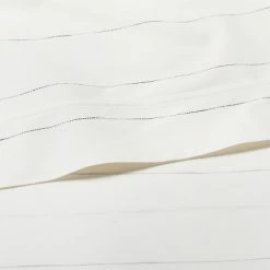 Promo 🌟 Hearth & Hand With Magnolia Cotton Percale Thin Stripe Sheet Set Sour Cream/Railroad Gray - Hearth & Hand™ with Magnolia 🧨