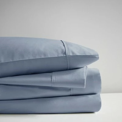 Discount π Madison Park 525 Thread Count Solid Cotton Blend Sheet Set Gray π 4 Discount π Madison Park 525 Thread Count Solid Cotton Blend Sheet Set Gray π - Image 4