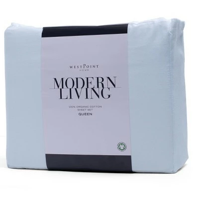 Promo π 300 Thread Count Organic Cotton Solid Sheet Set - Modern Living Gray π 1 Promo π 300 Thread Count Organic Cotton Solid Sheet Set - Modern Living Gray π