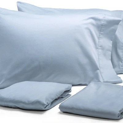 Promo π 300 Thread Count Organic Cotton Solid Sheet Set - Modern Living Gray π 2 Promo π 300 Thread Count Organic Cotton Solid Sheet Set - Modern Living Gray π - Image 2