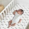 Discount ✨ Lambs & Ivy Linen Safari White Animals 100% Cotton Baby Fitted Crib Sheet 🔔