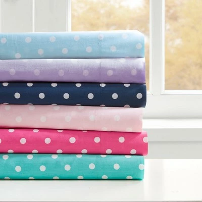 Discount βοΈ Mi Zone Polka Dot Printed Cotton Sheet Set Purple π 2 Discount βοΈ Mi Zone Polka Dot Printed Cotton Sheet Set Purple π - Image 2