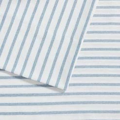 Brand new ✨ Madison Park Chambray Striped Microfiber Sheet Set Blue ⌛ -Sheets & Pillowcases Sales Shop unnamed file 3808
