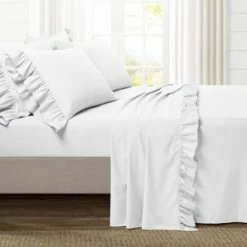 Budget 🎁 Lush Decor Reyna Ruffle Sheet Set - Lush Décor Dark Gray ⭐
