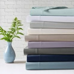 Brand new 🔔 Madison Park Peached 100% Cotton Percale Solid Sheet Set White 🎉 -Sheets & Pillowcases Sales Shop unnamed file 3826