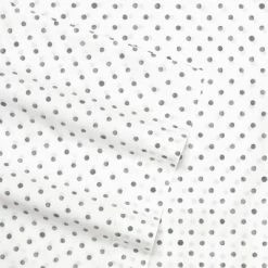 Buy 😍 Printed Pattern Percale Sheet Set - ED Ellen DeGeneres Gray Dot 🎉