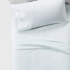 Best deal ✔️ Performance Solid Sheet Set (California King) Morning Frost 400 Thread Count - Threshold™ 💯