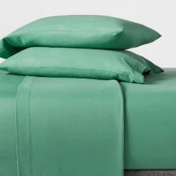 Promo 🌟 Garment Washed Microfiber Solid Sheet Set - Room Essentials™ Gray 🎁