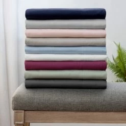 New 👏 Solid Cotton Sheet Set - Martha Stewart Navy ❤️ -Sheets & Pillowcases Sales Shop unnamed file 3934