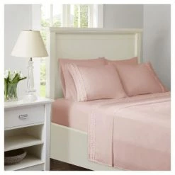 Best Sale 🎉 Intelligent Design Ruffled Sheet Sets Pink ❤️