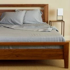 Wholesale 🌟 300 Thread Count Eco Melange Rayon from Bamboo Cotton Sheet Set - BedVoyage Silver 😍