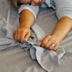 Wholesale 🌟 300 Thread Count Eco Melange Rayon from Bamboo Cotton Sheet Set - BedVoyage Silver 😍 -Sheets & Pillowcases Sales Shop unnamed file 4001