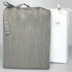 Wholesale 🌟 300 Thread Count Eco Melange Rayon from Bamboo Cotton Sheet Set - BedVoyage Silver 😍 -Sheets & Pillowcases Sales Shop unnamed file 4003