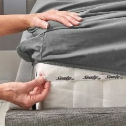 Deals ✨ 300 Thread Count Clean Performance Solid Sheet Set - Sealy Gray 🎁 -Sheets & Pillowcases Sales Shop unnamed file 4019