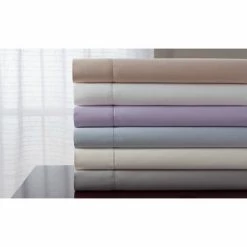 New 💯 Elite Home Products 6pc Luxury Estate 1200 Thread Count Cotton Rich Sheet Set - Elite Home Ivory ✔️