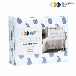 Top 10 🌟 Printed Sheet Set | Soft 400 Thread Count 100% Cotton Sateen | Deep Pocket Snug-Fit by California Design Den ❤️ -Sheets & Pillowcases Sales Shop unnamed file 4036
