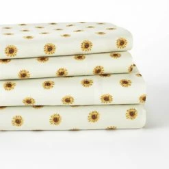 Promo 🔥 The Lakeside Collection Lakeside Sunflower Bedding Sheet Set with Coordinating Pillow Cases - 4 Pieces 🔥 -Sheets & Pillowcases Sales Shop unnamed file 4079