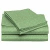 Coupon 🔥 Plazatex 1800 Series Vine Embossed Wrinkle Resistant Sheet 4pc SetQueen - Dark Green ⭐