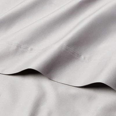 Wholesale ⭐ 400 Thread Count Fall Solid Performance Sheet Set Gray - Threshold™ ✔️ 2 Wholesale ⭐ 400 Thread Count Fall Solid Performance Sheet Set Gray - Threshold™ ✔️ - Image 2