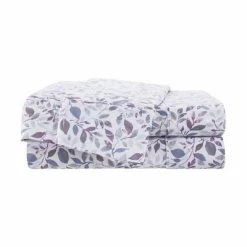 New 🤩 400 Thread Count Printed Pattern Sheet Set - Martex Teal Floral ✔️