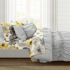 Best deal 🛒 Lush Decor 6pc Leah Patterned Sheet Set - Lush Décor Yellow/gray 👏