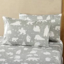 Hot Sale 🌟 Great Bay Home 100% Cotton Printed Flannel Sheet Set 🎉