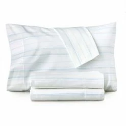 Best deal 👍 Striped Flannel Sheet Set - Martha Stewart Sage 🔥